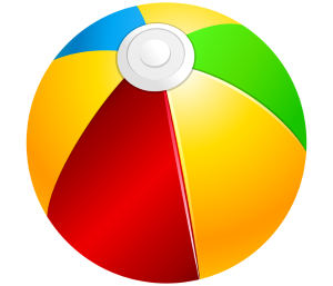 a beach ball
